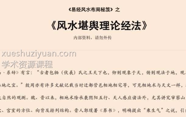 易经风水布局秘笈之《风水堪舆理论经法》插图