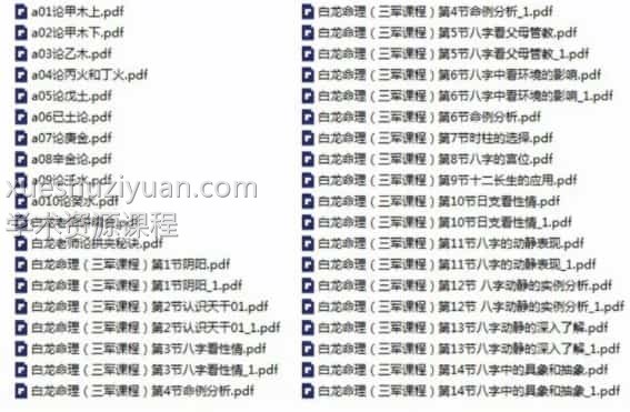 白龙老师八字命理基础课程+提高班课程合集插图