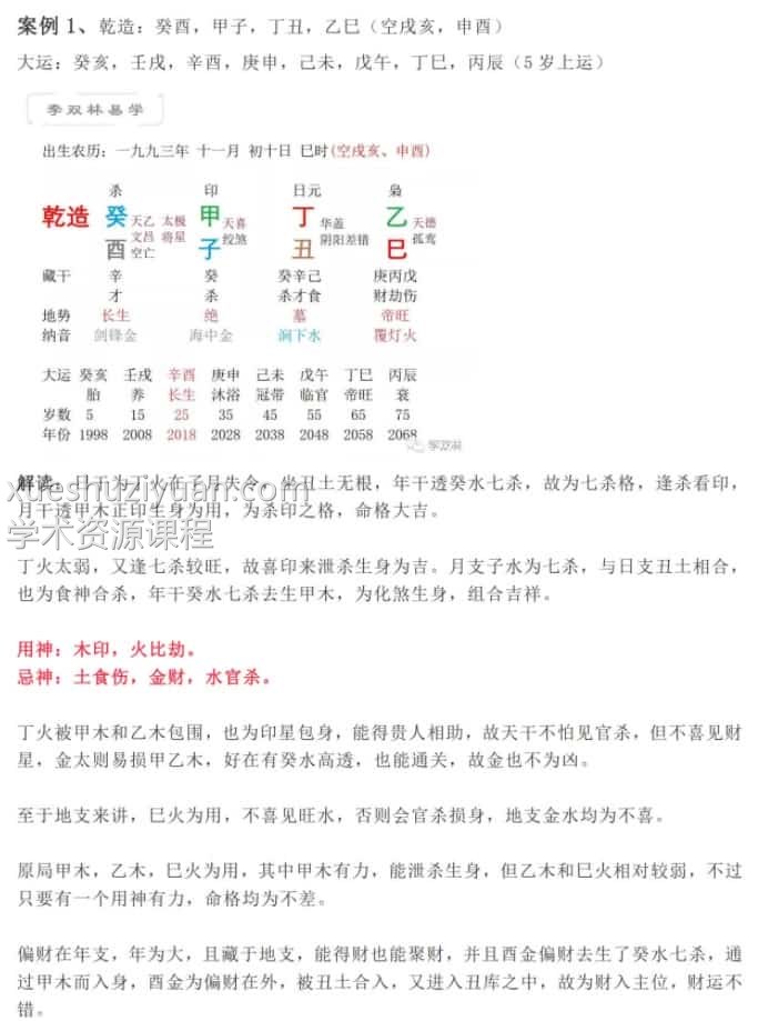 李双林命理集1-3部pdf 608页 近200个八字案例 百度云下载！插图