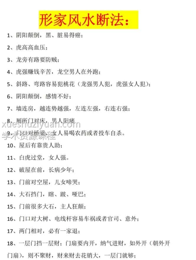 风水堪舆 形家风水文档合集内容丰富41套pdf讲义插图 风水堪舆 形家风水文档合集内容丰富41套pdf讲义插图