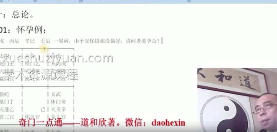 道和欣 奇门一点通 奇门遁甲讲解视频33集全集下载插图1