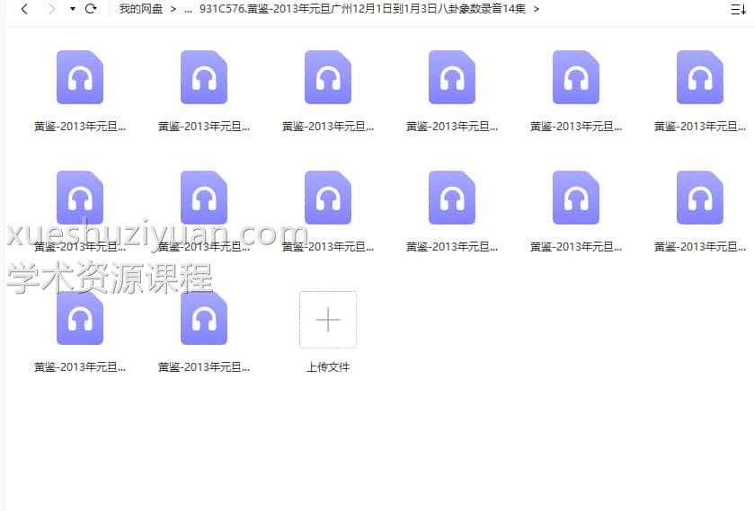 黄鉴-2013年元旦广州12月1日到1月3日八卦象数录音14集插图