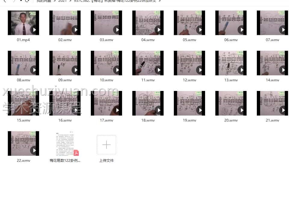 【梅花】林武樟-梅花122卦例22讲视频加讲义pdf插图