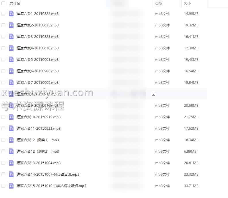 道家六爻 乙未课程录音16个文件插图