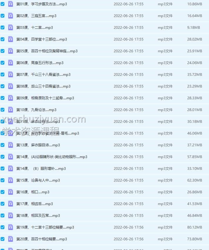 军师府面相体相初中高级一体班插图