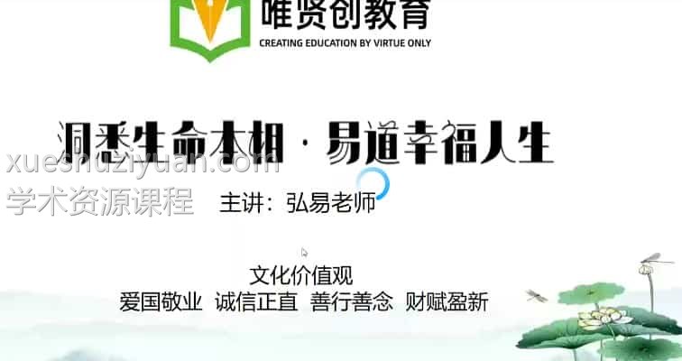 最新弘易老师高维精研班课程视频42集 高维精研-万元大课插图