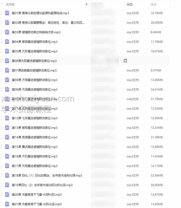 猪猪金水 紫微斗数情感专题 音频 26集插图 猪猪金水 紫微斗数情感专题 音频 26集插图