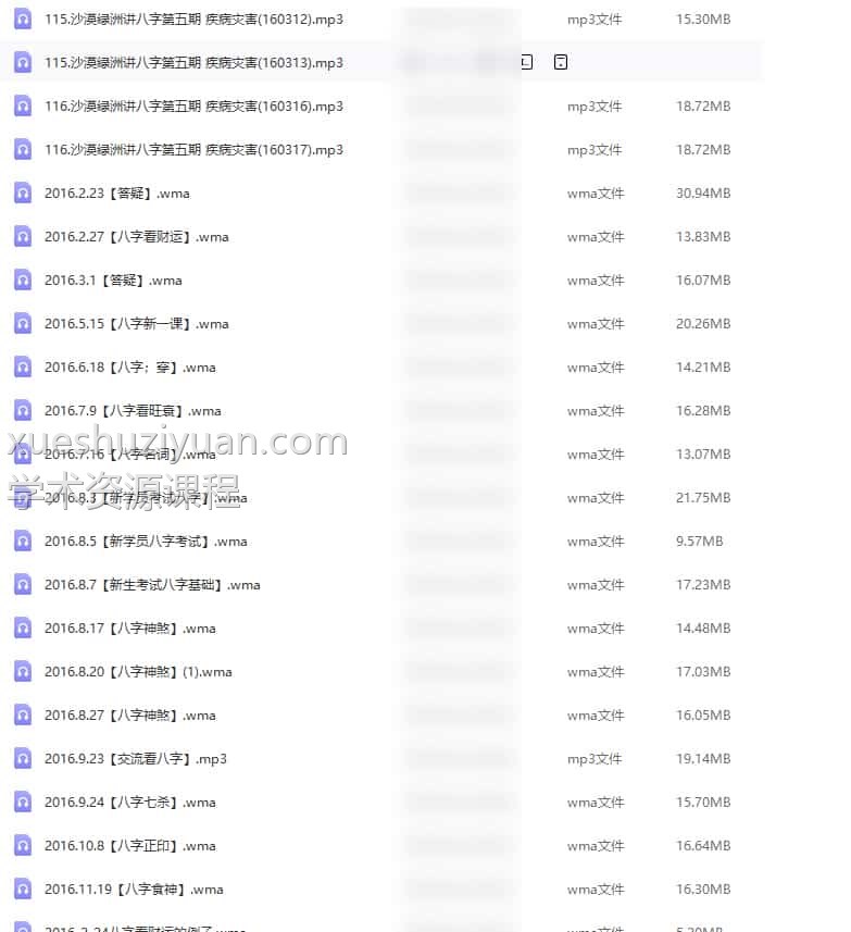 沙漠绿洲2016年八字录音99个合集插图 沙漠绿洲2016年八字录音99个合集插图