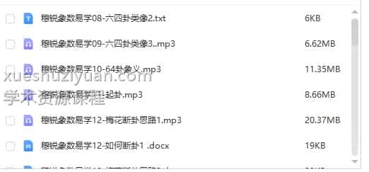 穆锐 象数易学2017网络课程录音17套+资料插图