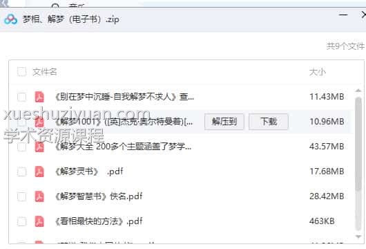 解梦、梦相电子书9个pdf文件下载插图