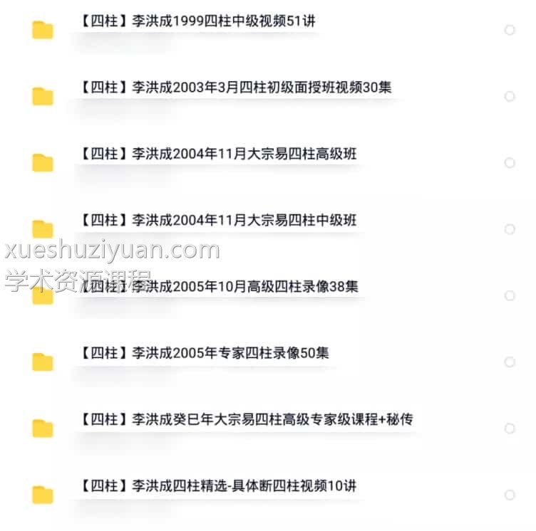 李洪成八字 四柱八字课程资料大合集 8套视频教程插图 李洪成八字 四柱八字课程资料大合集 8套视频教程插图