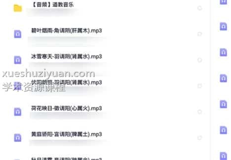 五行音乐养生绝版320k 道教音乐/五行音乐养生绝版音频171个插图