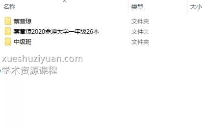 蔡昔琼八字资料大全+网络教学内部资源合集插图