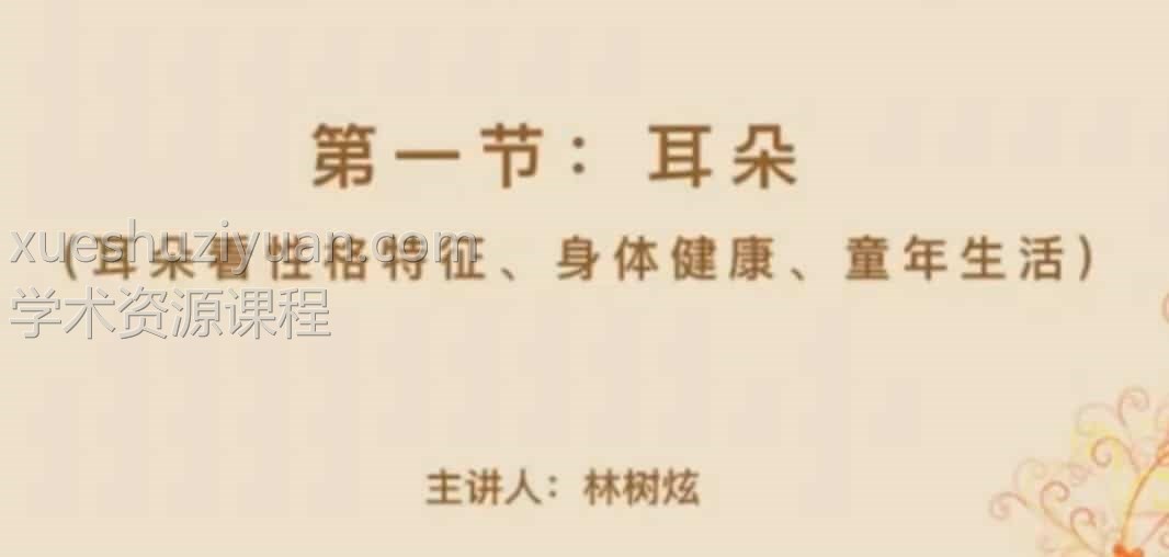 林树炫面相培训教学视频7集插图