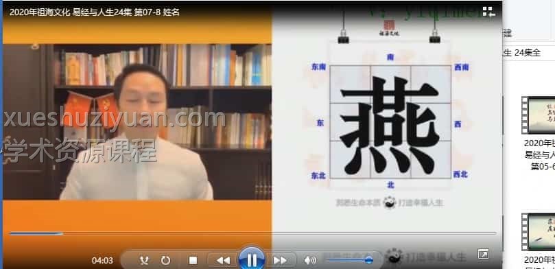 祖海初级班2020年 易经与人生 24集全插图 祖海初级班2020年 易经与人生 24集全插图