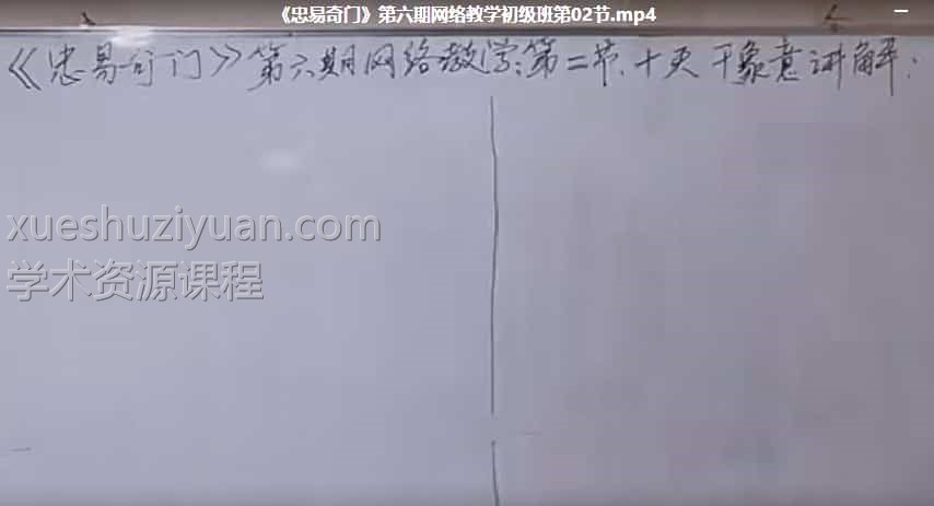 新版杨忠易初级班第六期《忠易奇门》第六期网络教学10节插图