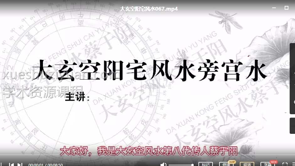 杜彦霖老师亲传弟子蔡于阳《大玄空阳宅风水课程视频90集》插图