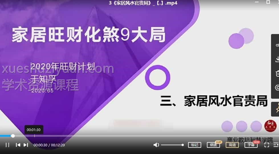 于知孚老师《家居风水催旺化解7大局》插图