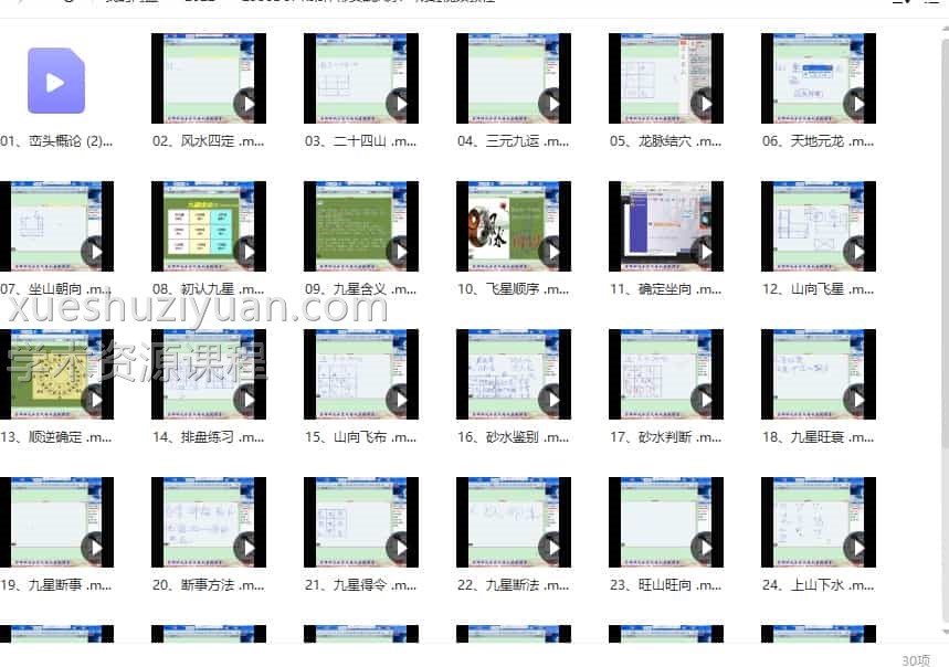 梁伟彬实战风水一期班30集视频教程插图