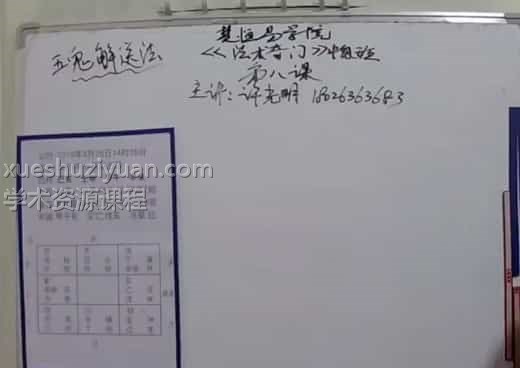 许光明楚恒易学第九期法术奇门中级班课程视频10课插图1