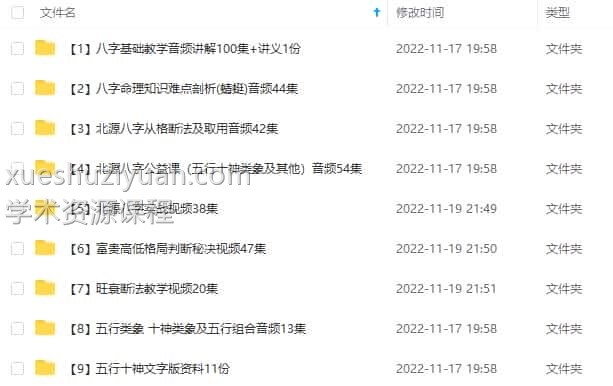 北源四柱八字命理视频与录音从格旺衰断入门到高级实战合集插图1