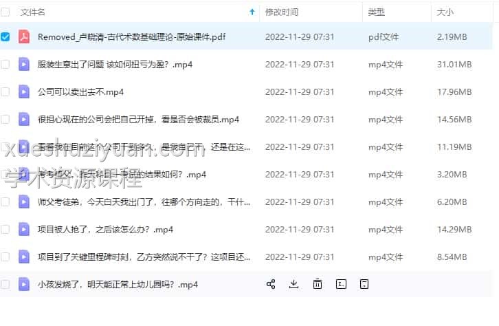 晓清师父-梅花易数教学与解卦案例合集 9视频+pdf文档1个插图1
