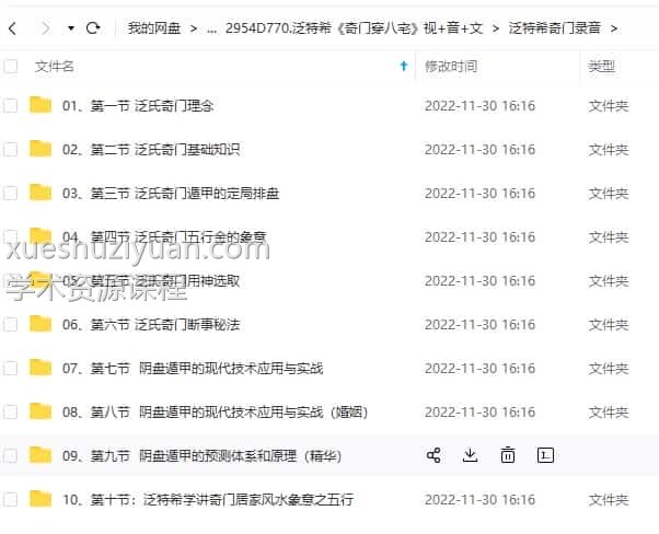 泛特希《奇门穿八宅》视频+录音+文档插图2