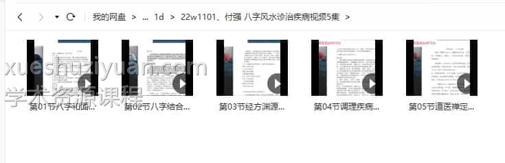 付强 八字风水诊治疾病视频5集插图1