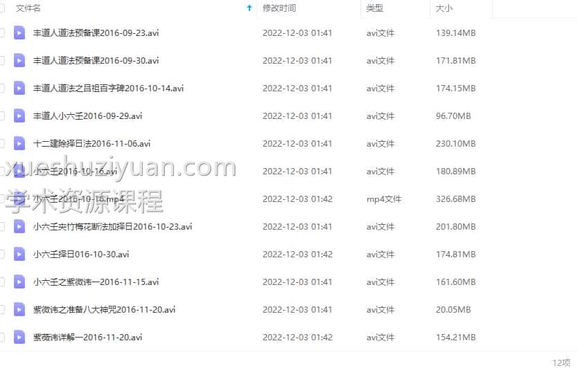 丰道人小六壬 丰道人2016小六壬网络视频课11集 丰道人小六壬视频课程插图
