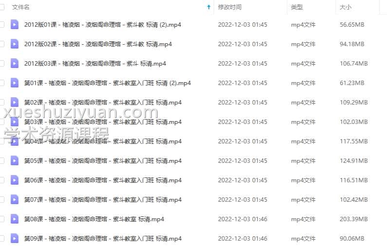 褚凌烟紫微斗数视频12集合插图1