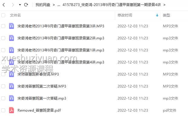宋奇鸿 2013年9月奇门遁甲普惠班第一期录音4讲插图