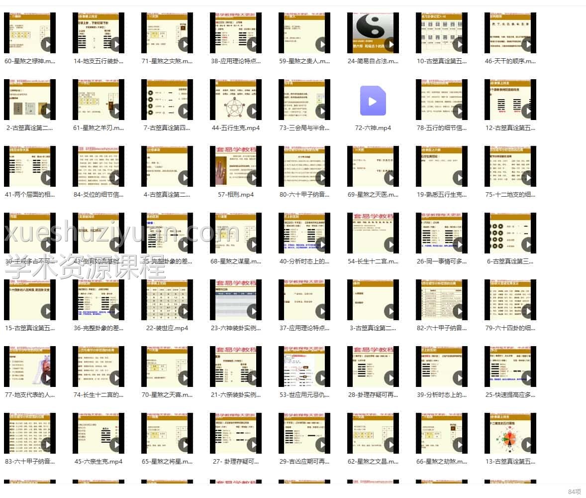 朱辰彬弟子古筮六爻真传视频84集插图1