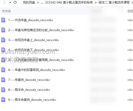 黄小鞋占星流年的秘密9+5视频教程插图