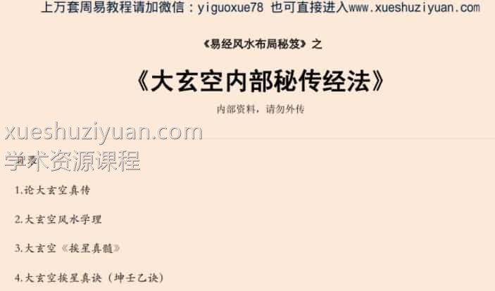 大玄空内部秘传经法.pdf插图