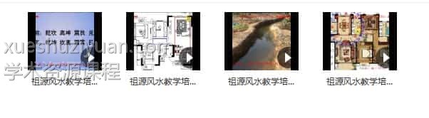 无极道人祖源风水2016年培训4集课程插图
