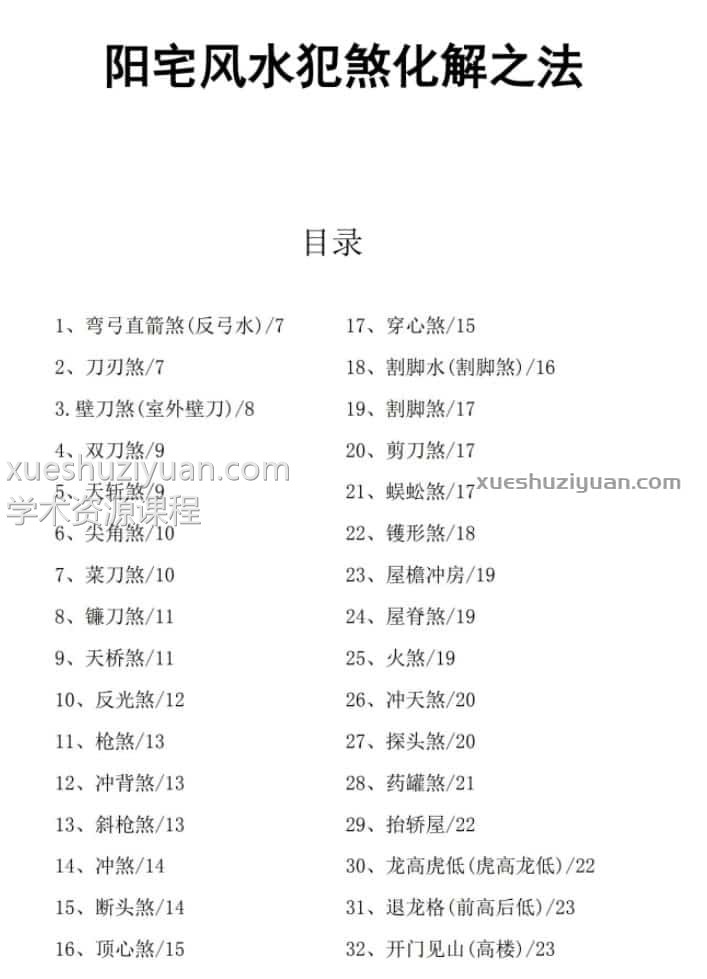 阳宅风水化解180招风水化煞化解方法插图