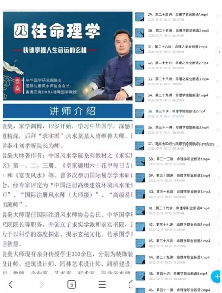 袁燊 四柱命理学 998元视频课程 袁燊八字教学63集插图 袁燊 四柱命理学 998元视频课程 袁燊八字教学63集插图