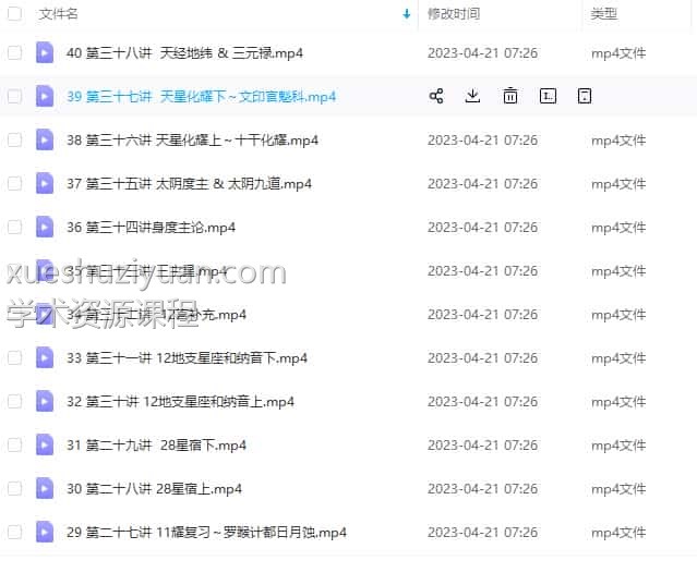 中国古典占星七政四余40集视频课程插图2