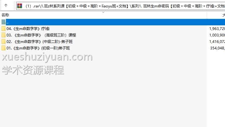 王茁琳《生命数字学》（高级班三阶）课程+生命数字学(中级二阶)-弟子班+生命数字学(初级一阶)弟子班插图