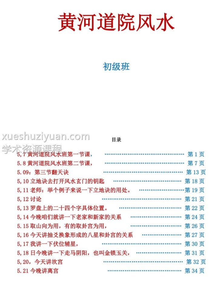 黄河道院风水班部分案例插图 黄河道院风水班部分案例插图