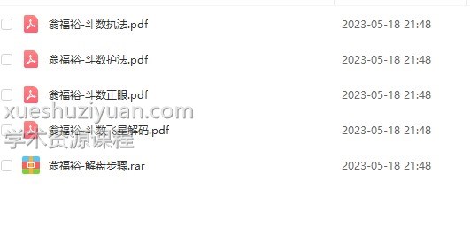 翁福裕 斗数执法+斗数护法+斗数正眼+ 斗数飞星解码 四本合集+ 解盘步骤插图1