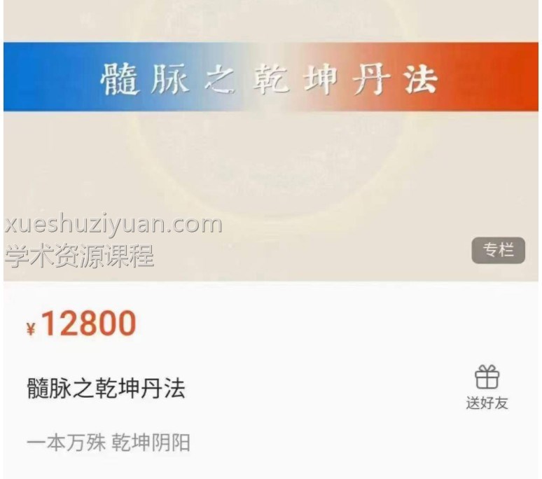 张翔髓脉之乾坤丹法38集视频课程插图