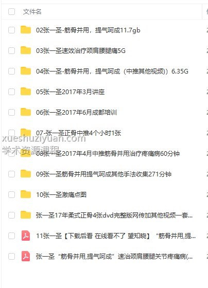 张一圣正骨全集 张一圣柔性正骨手法全套10套课程视频+一套图片插图 张一圣正骨全集 张一圣柔性正骨手法全套10套课程视频+一套图片插图
