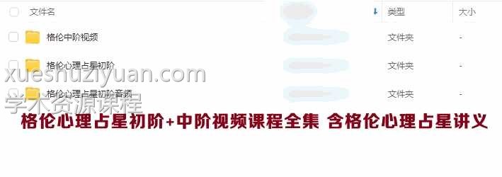 格伦心理占星初阶+中阶视频课程全集 含格伦心理占星讲义插图