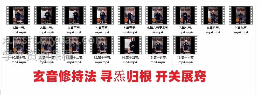 玄音修持法 寻炁归根  开关展窍16集视频课程插图