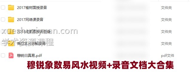 穆锐象数易风水视频+录音文档大合集插图