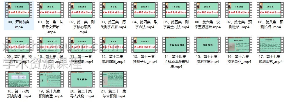 拂尘子《老仙师民间测字心诀》22集插图1