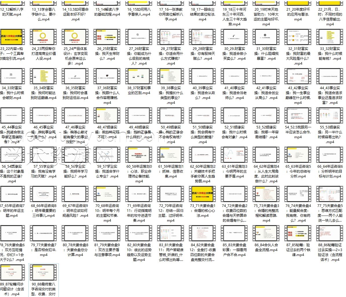 匠叔八字商业大师课90集插图