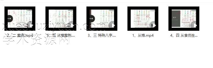 清风新派八字《从格理论》5集插图
