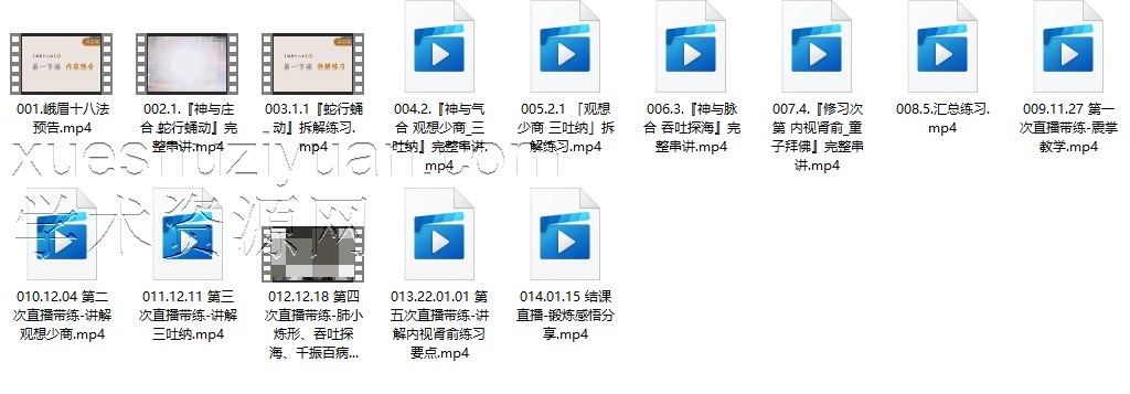 2403214 峨眉十八法入门课14集视频插图